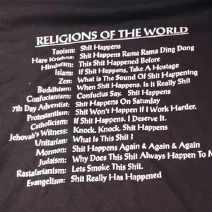 Tultex Black Religious Humor Tee